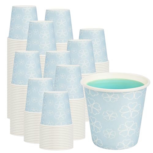300 Pack 3 oz Bathroom Paper Cups for Mouthwash (Mist blue / 3 oz)