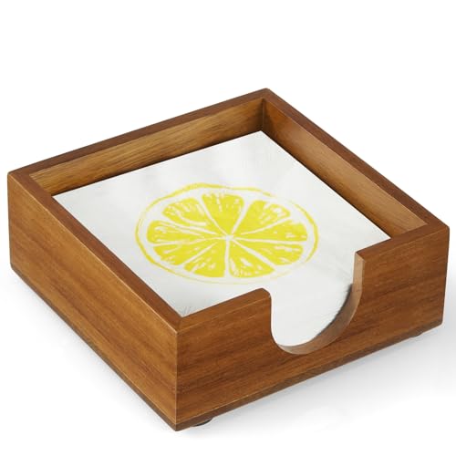 Acacia Wood Cocktail Napkin Holder