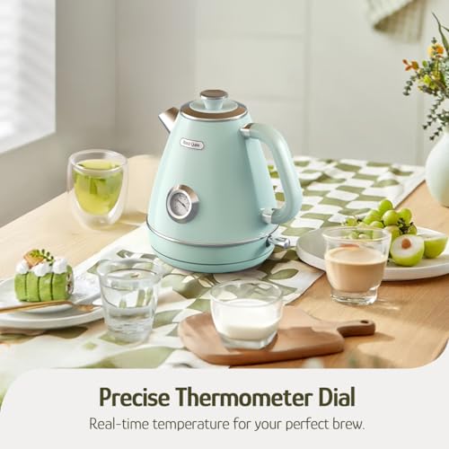 Retro Electric Kettle (Mint Green)