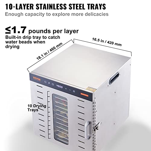 Food Dehydrator (10-Trays/1000W)