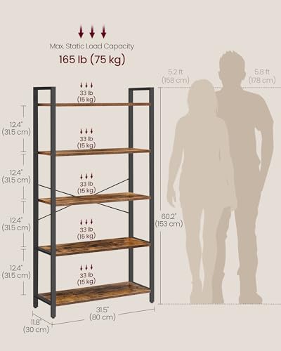 5 Tier Bookshelf