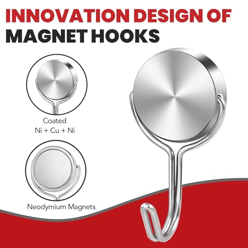 Magnetic Hooks for Cruise Cabins 30Lbs+ Heavy Duty Magnet Hook