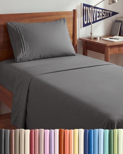 Twin XL 3 Piece Sheet Set (06 - Dark Grey / Twin XL)