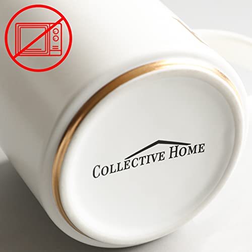 Monogram Ceramic Mugs (gold-A)