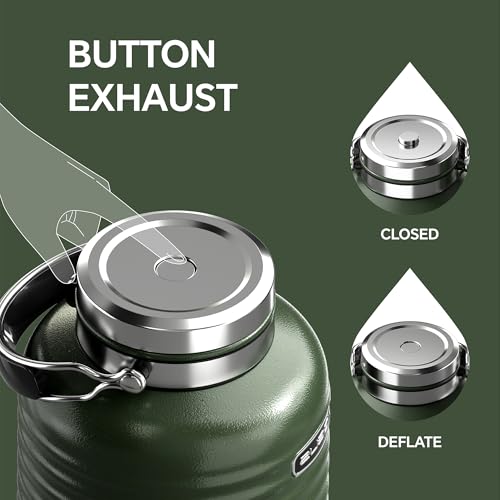 Insulated Beverage Dispenser 1.4gal (Green for camping / 179.2 Ounces)