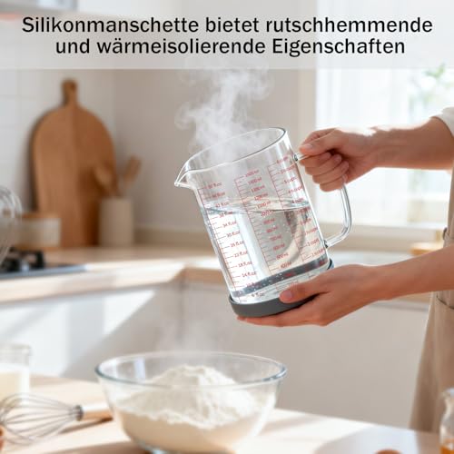 Glass Measuring Cup 6CUPS (1500ML)