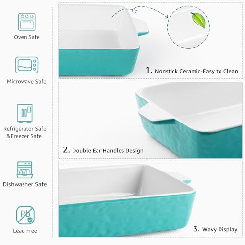 4 QT Baking Dish Deep Nonstick Dish Oven Safe