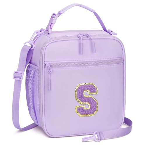 Initial Insulated Lunch Bag for Girls Kids