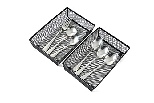 Silverware Drawer Organizer (9x6-4P-Black)