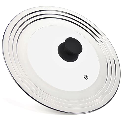 Universal Lid for Pots and Pans (Round Handle / Black)