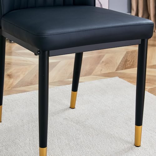 Modern Dining Chairs Set (B- Black)