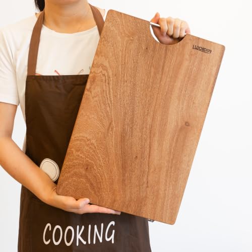 Solid Sapele Wood Cutting Board One (M--15.7*11.8*1.18IN (40*30*3cm))
