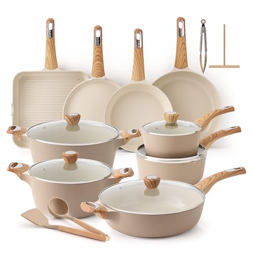 Ceramic Cookware Sets (Ceramic Taupe)
