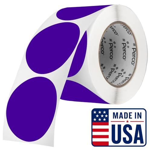 Purple Round Circle Dot Sticker 3 (Purple / 3 Inch)
