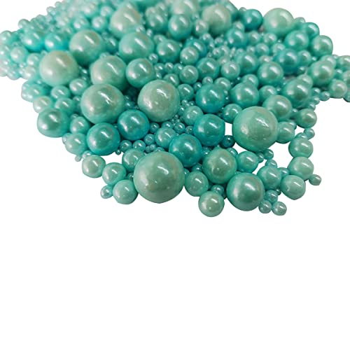 Edible Blue Sugar Pearls Candy Sprinkles 120G (Blue)