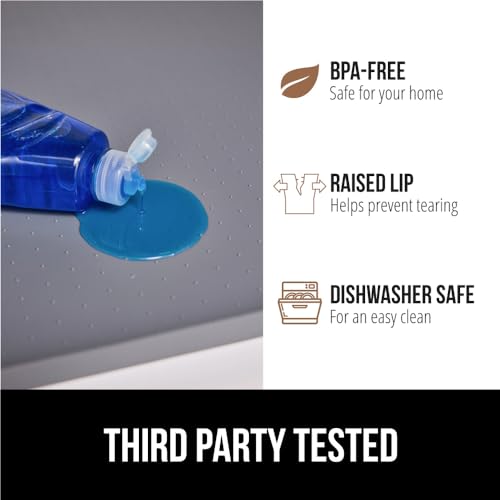 Waterproof Silicone Under Sink Mat (Gray / 46"w X 22"l)