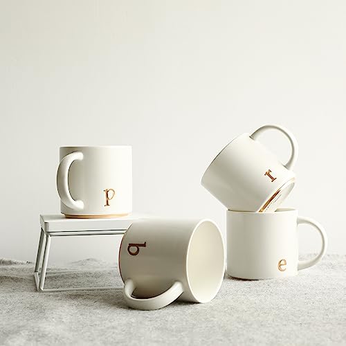 Ceramic Coffee Mug (gold-p)