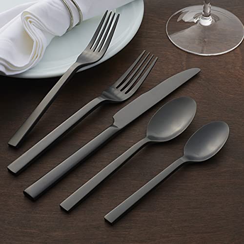 Chefs Table Midnight Matte 20 (20 Piece / 20-Piece Flatware Set, Midnight)