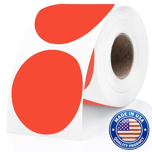 Red Thermal Labels (Red / 300 Stickers)