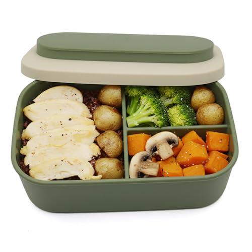 Silicone Bento Box Lunch Box for Adults