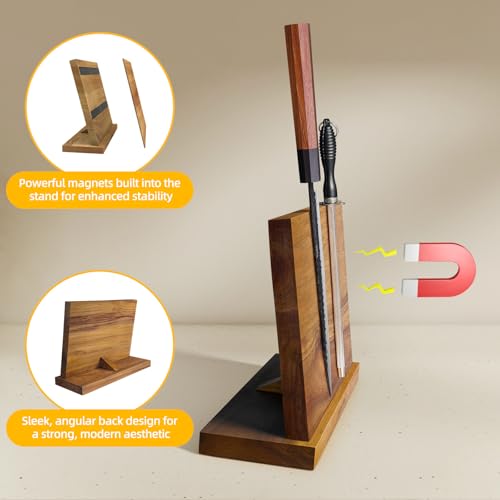 Magnetic Knife Block (Brown)