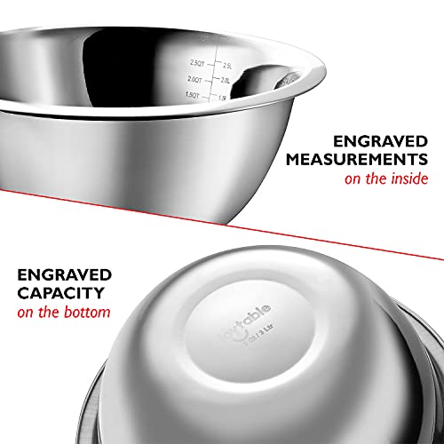 Mixing Bowls with Measuring Cups & Measuring Spoons 17 Piece Set