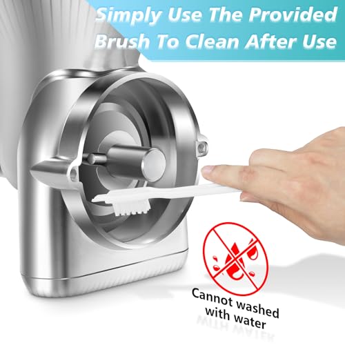 All Metal Grain Mill Attachment for KitchenAid Stand Mixers Wheat Grinder Flour Mill for Sourdough Baking (Slive)