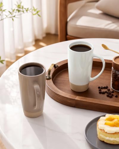 Milkyway Coffee Mugs (Milkyway-White and Cinnamon Brown / 4pcs)