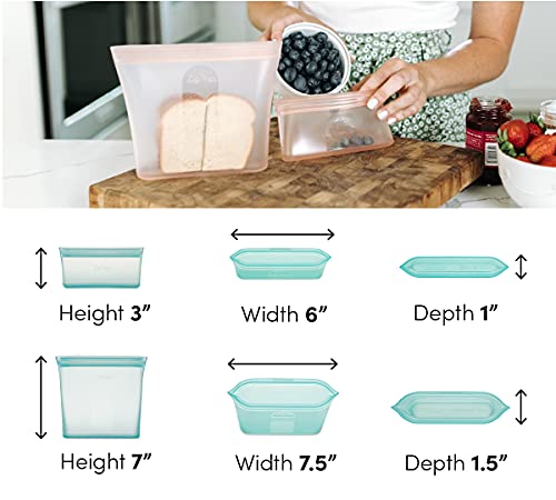 Reusable Food Storage Bags (Lavender / 2 Bag Set)