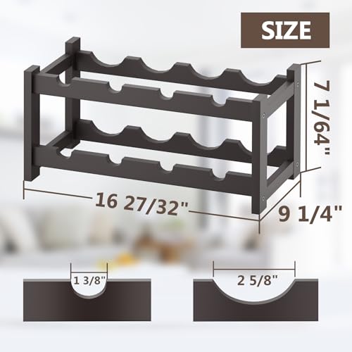 Bamboo Wine Rack (2-tier-Espresso)