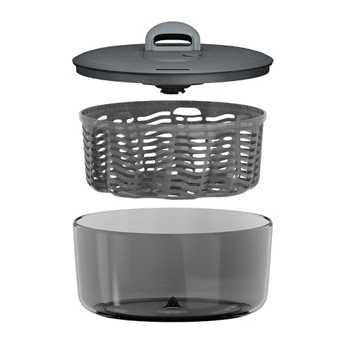 Easy Spin Salad Spinner (Gray / Large)