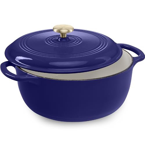 6 Quart Enamel Cast (Sapphire Blue / 6qt Round)