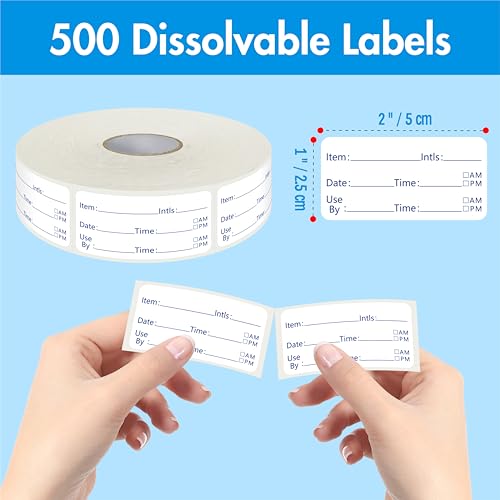 500 Dissolvable Food Labels (Dissolvable Printed Version)