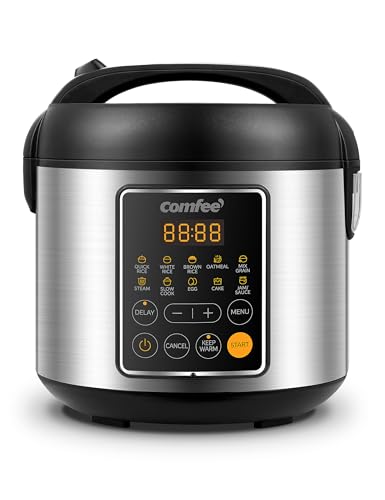Small Rice Cooker with 10 (4 Cups Uncooked_10 Presets)