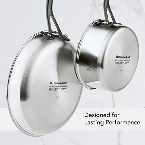 5 Ply Clad Polished Stainless Steel Fry Pan