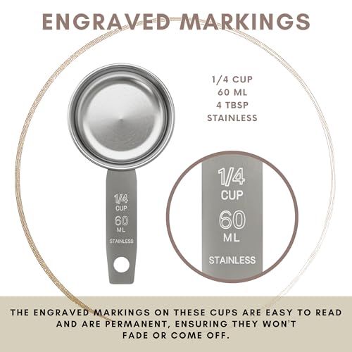 1 4 Cup Stainless Steel Measuring Cup (1/4 Cup)