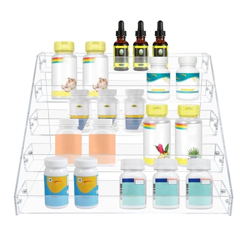 Clear Acrylic Spice Rack for Countertops