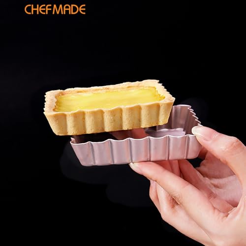 Mini Square Tart Pan Set (4" Square 4Pcs)