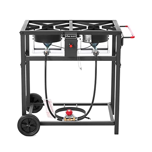 Outdoor Propane Deep Fryer with Double Burner Propane Stove