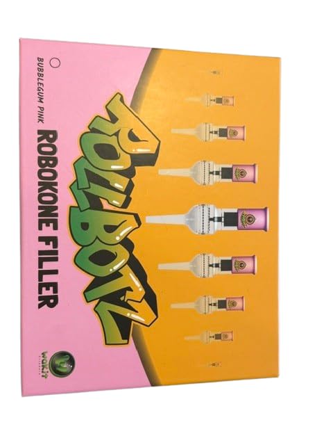 RollBotz Robokone Filler Bead Grinding Mill with Funnel USB Chargeable Pink… (Pink)
