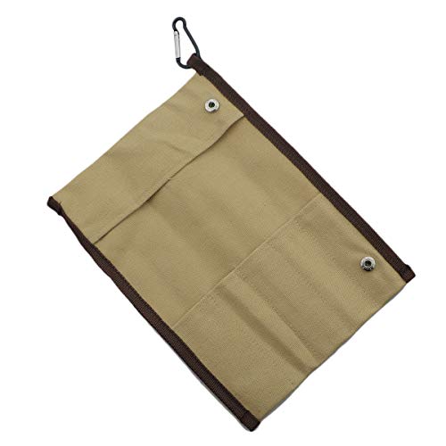 Reusable Travel Utensils (Khaki Pouch / Black)