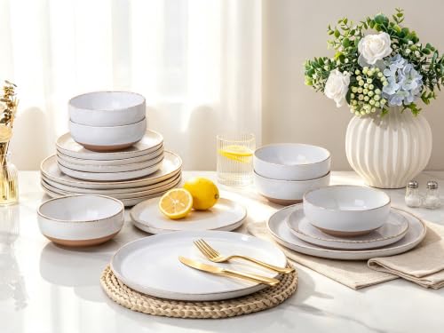 Dinnerware Sets for 6 (White / Service For 6(18Pcs))