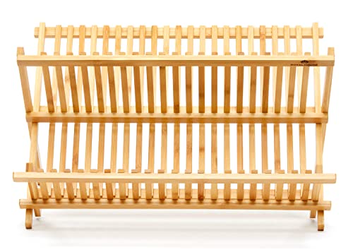 Premium Natural Bamboo Dish Rack