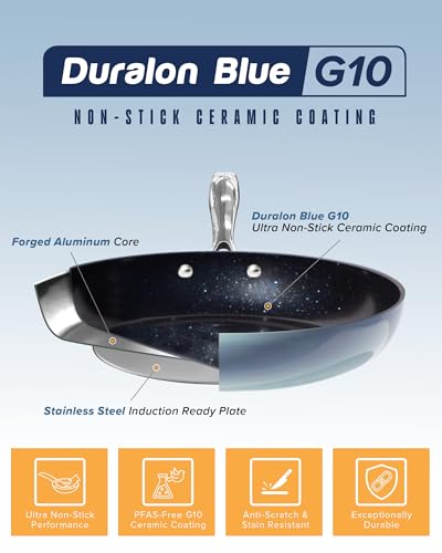 Lux 13 Piece Premium Cookware Collection (Poppy Blue (G10))