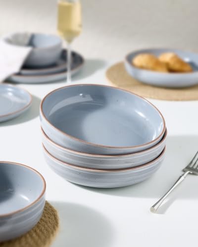 Meteor 33 oz Pasta Bowls Set of 6 (Blue Gray / Set of 6)
