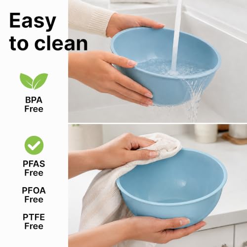 12 Piece Plastic Mixing Bowls with Leak (452.48 Count)