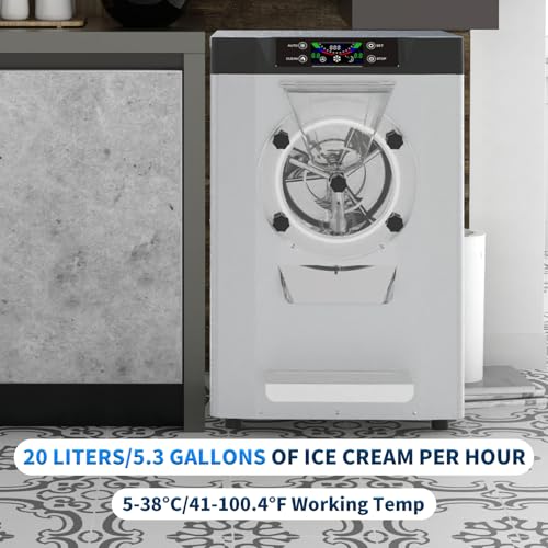 2000W Commercial Hard Ice Cream Machine (6.3Gph short)
