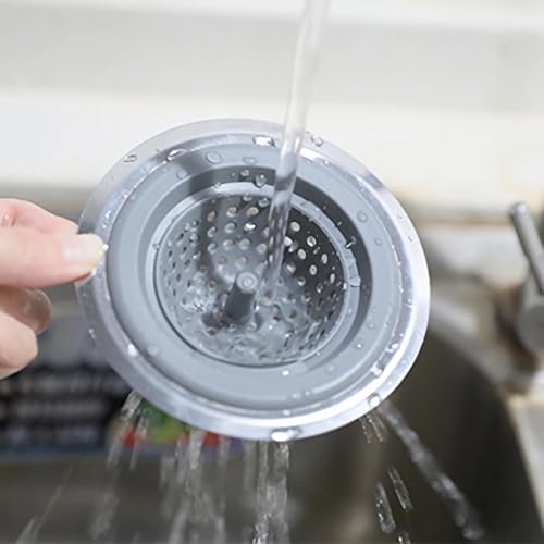 2 Pack Kitchen Sink Drain Strainer Silicone Stainless (2 Count)