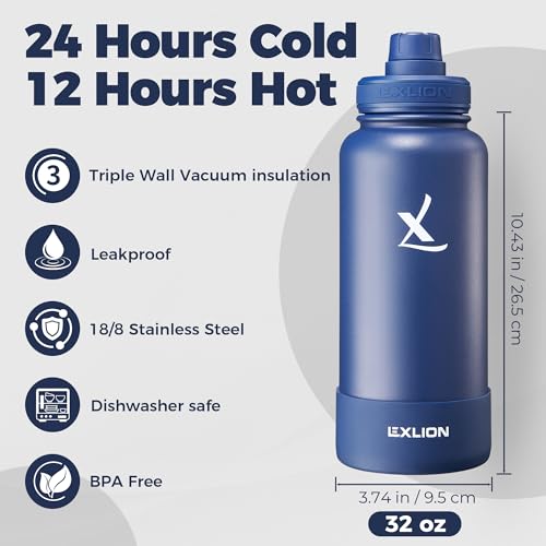 Tea Infuser Water Bottle 32 Oz (Twilight Blue / 32 Ounces)