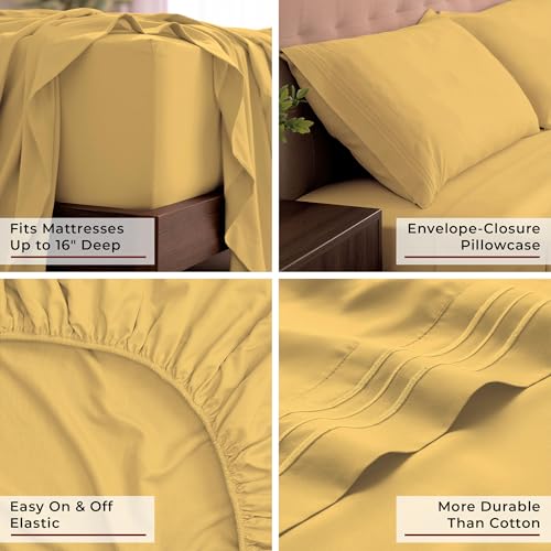 Iconic 4 Piece (1182 Yellow / California King)